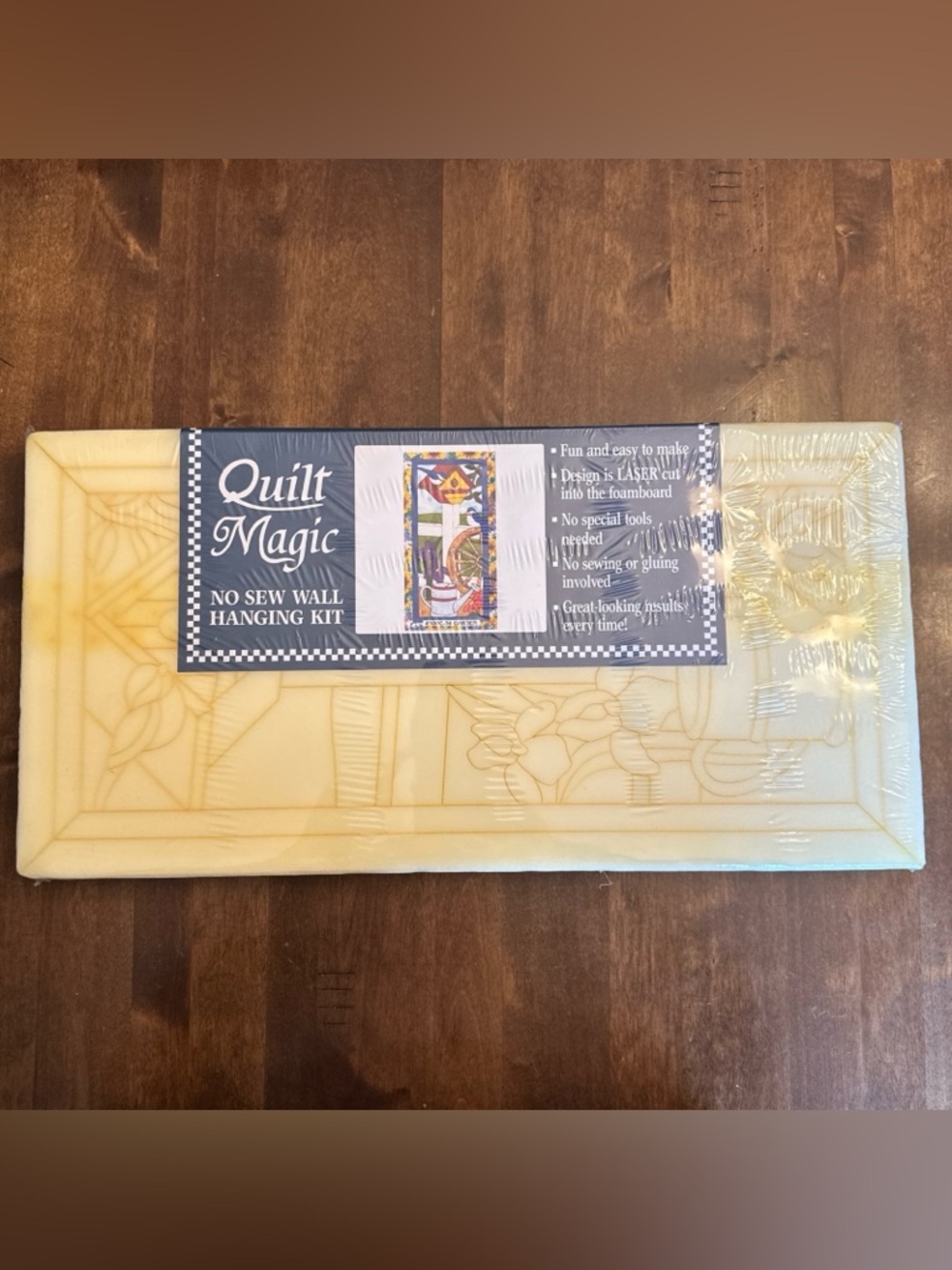 Quilt Magic No Sew Wall Hanging Kit #500C-34 Garden NEW 19x10